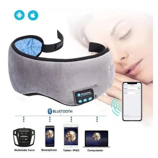 Máscara de Dormir Confort - Com Fone Bluetooth