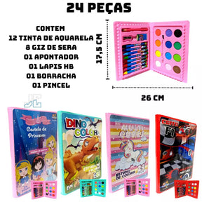 Estojo Maleta Pintura Infantil: Liberte a Criatividade dos Pequenos Artistas - Kaype Store