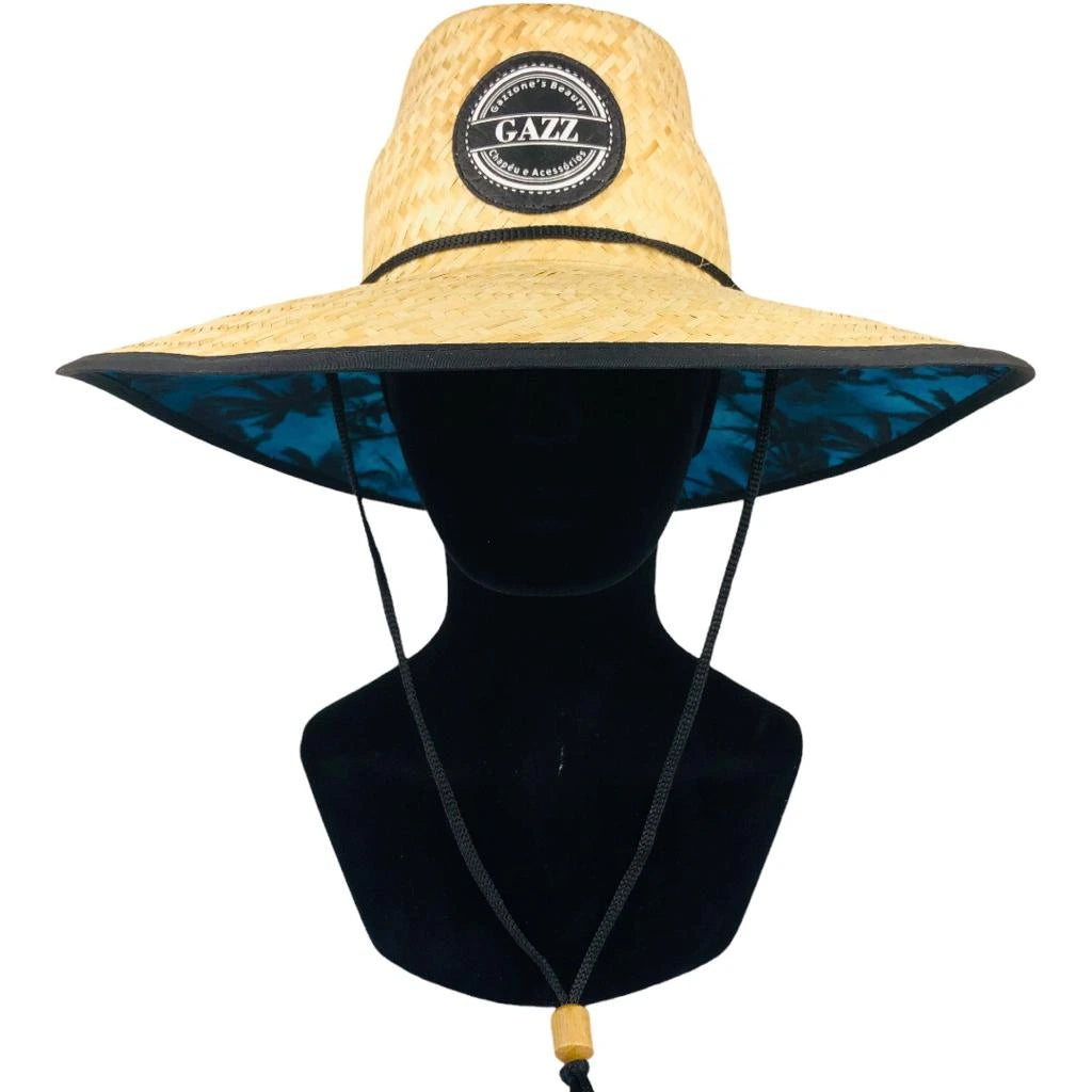 Chapéu De Palha Estampado Unisex - Praia e Piscina - Kaype Store
