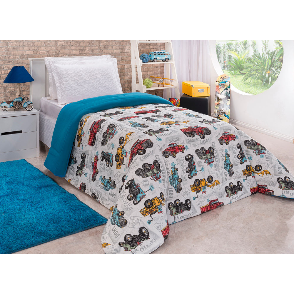 Coberdrom Edredom Grosso Colcha De Solteiro Infantil Menina/Menino - Inverno - Kaype Store