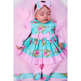 Saída de Maternidade Menina Charmosa Floral: Vestindo o Primeiro Momento com Encanto e Conforto - Kaype Store