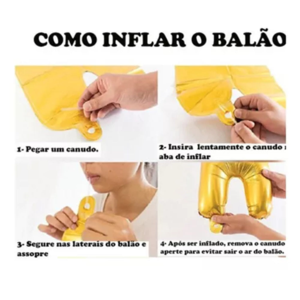 Kit Decoração Ano Novo Balão 2024 Gigante + Cortina Metalizada – Celebre com Estilo! - Kaype Store