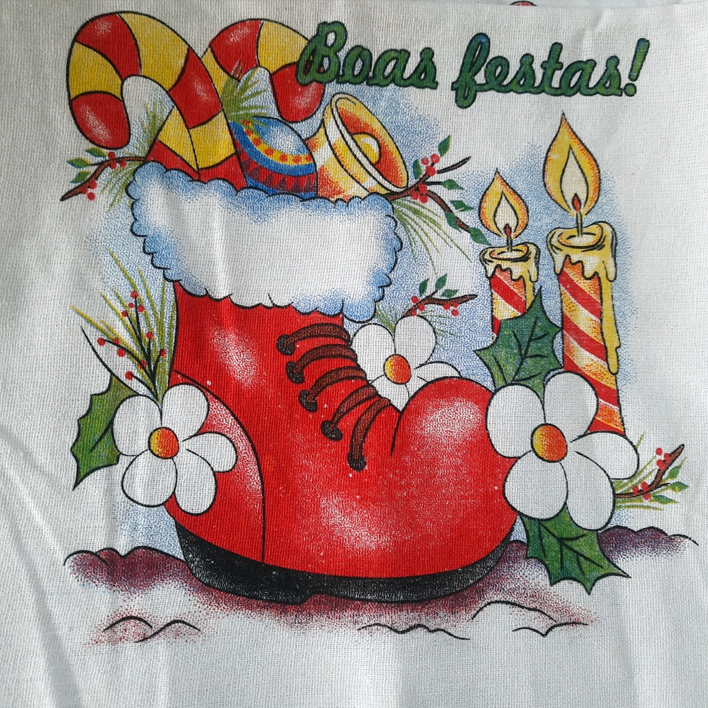 Pano de Prato Superior Natal - Kit com 10 un - Estampas Natalinas - Kaype Store
