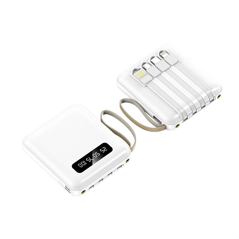 Carregador Portátil 10000mhz Universal com 4 Cabos - PowerBank com Lanterna Imbutida - Kaype Store