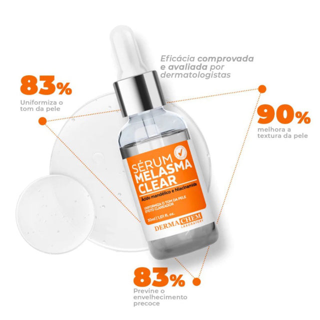 Sérum Clareador de Manchas no Rosto - Clareia Melasma e Uniformiza o Tom da Pele | Kaype Store
