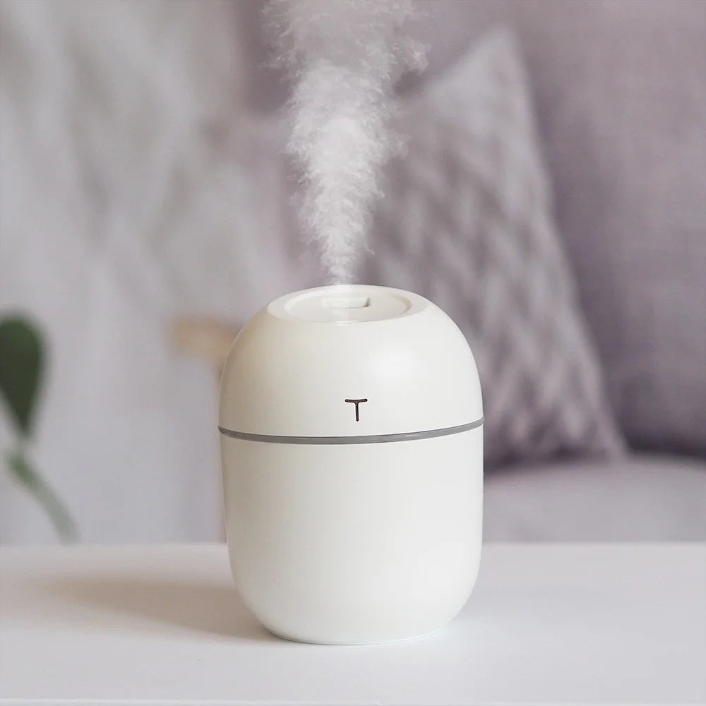 Mini Umidificador, Difusor e Aromatizador de Ambientes