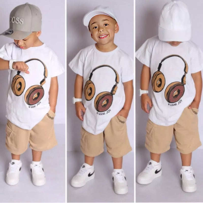 Conjunto Infantil Masculino Shorts e Camiseta: Estilo e Conforto para os Pequenos - Kaype Store