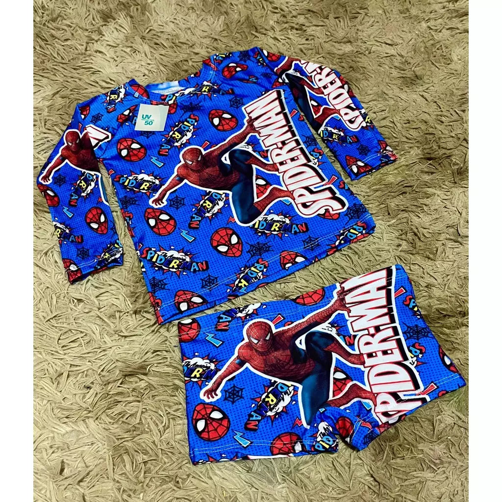 Conjunto Verão Infantil Masculino - Sunga e Camisa Térmica de Proteção Solar UV50 - Kaype Store