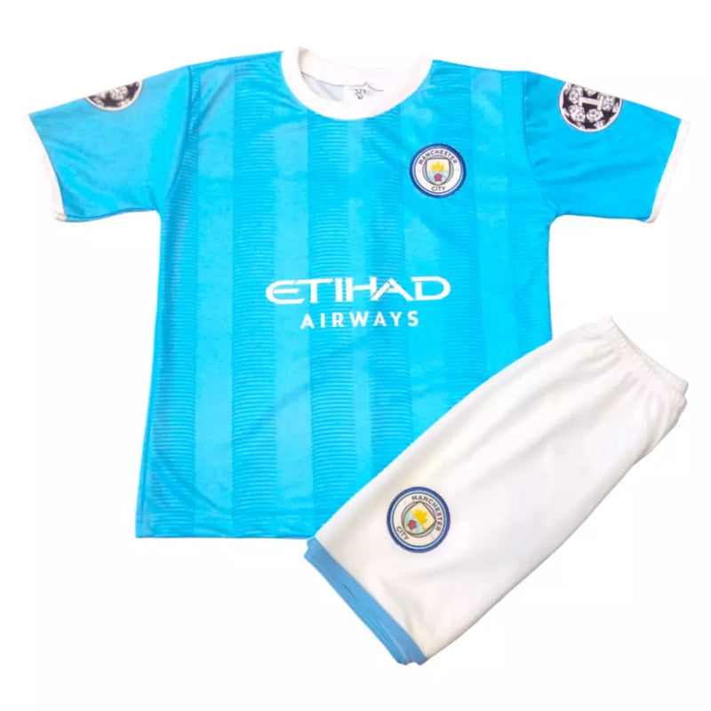 Conjunto Infantil Uniforme Manchester City - Haland
