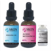 Kit Pele Rejuvenecida e Macia Peeling 3D 40% / Ácido Retinóico 40% Ácido TCA/ATA 35% - Kaype Store