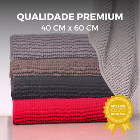 Tapete Banheiro 40x60 Antiderrapante Bolinha Microfibra - Kaype Store