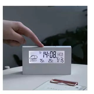 Relógio Digital de mesa Multifuncional Lcd Com Temperatura E Umidade - Kaype Store
