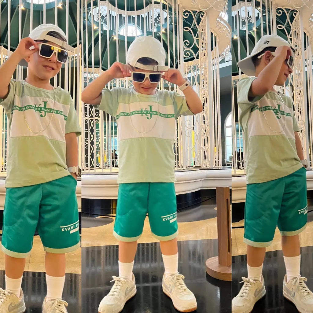 Conjunto Infantil Masculino Shorts e Camiseta: Estilo e Conforto para os Pequenos - Kaype Store