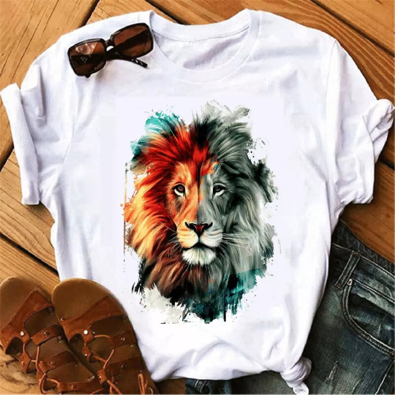 Camiseta T-shirt Feminina Blusa Religiosa Leão de Judá - Kaype Store
