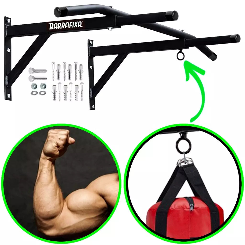 Barra Fixa De Parede Para Treinar Tríceps Paralelas Pull-up Chin-up - Kaype Store