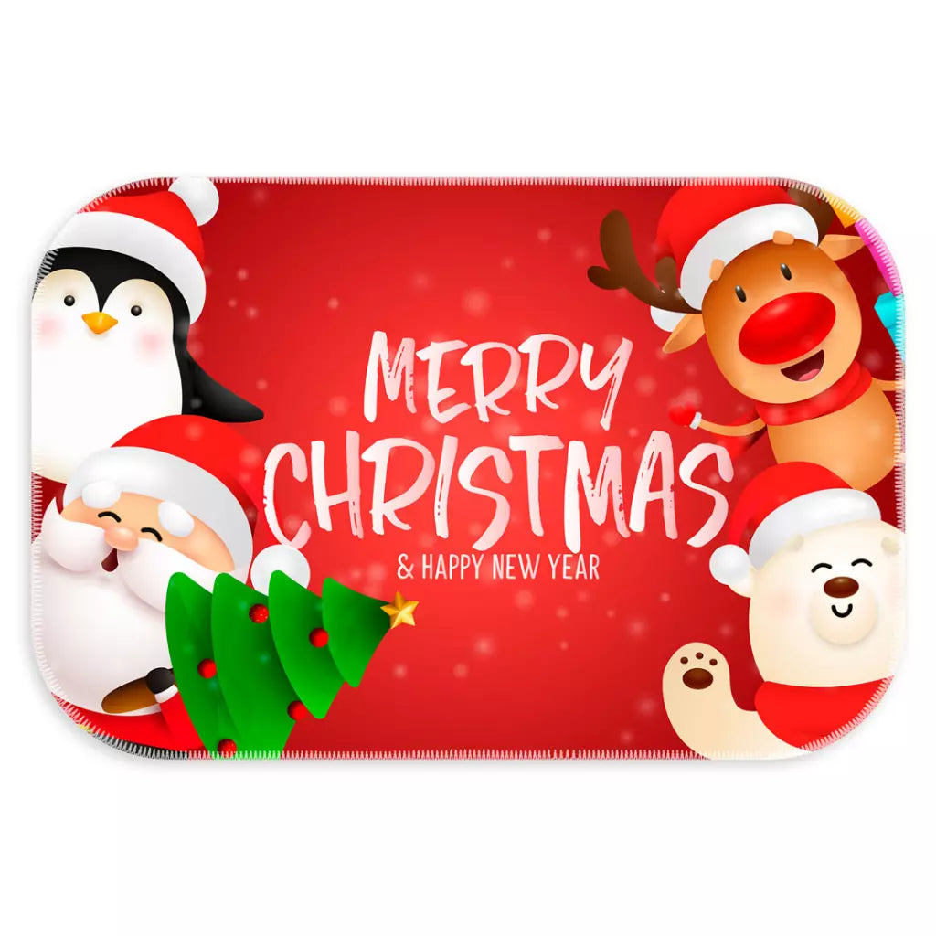 Natal - Tapete Entrada de Porta Capacho Emborrachado Moderno - Kaype Store