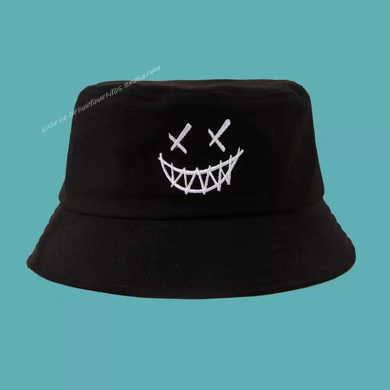 Boné Chapéu Bucket Hat Smile Sorriso