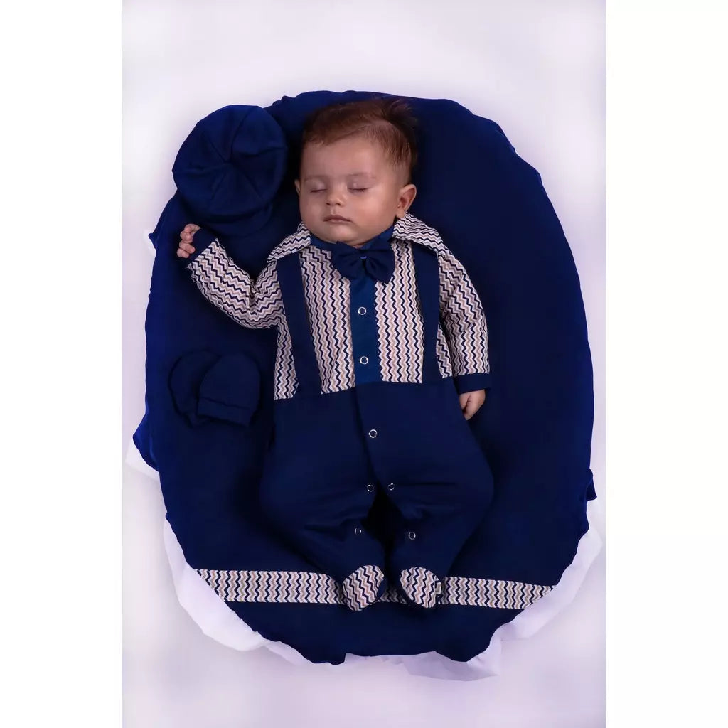 Saida de Maternidade Para Bebe Menino - 4 Peças - Kaype Store