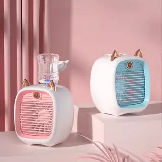 Mini Ar Condicionado e Ventilador Recarregável de Mesa com Função de Refrigeração de Ar - Kaype Store