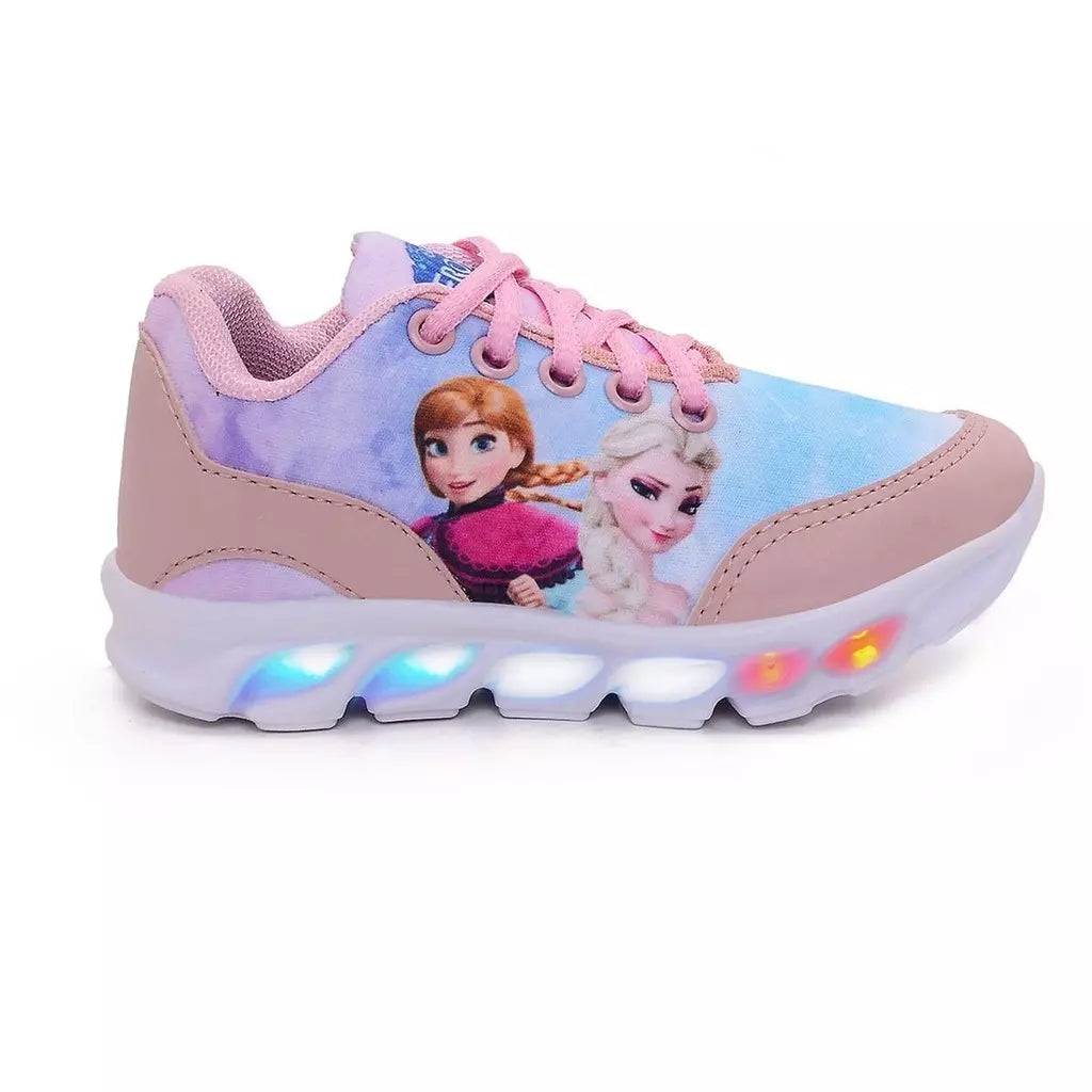 Tênis de Luzinha em LED Infantil - Frozen