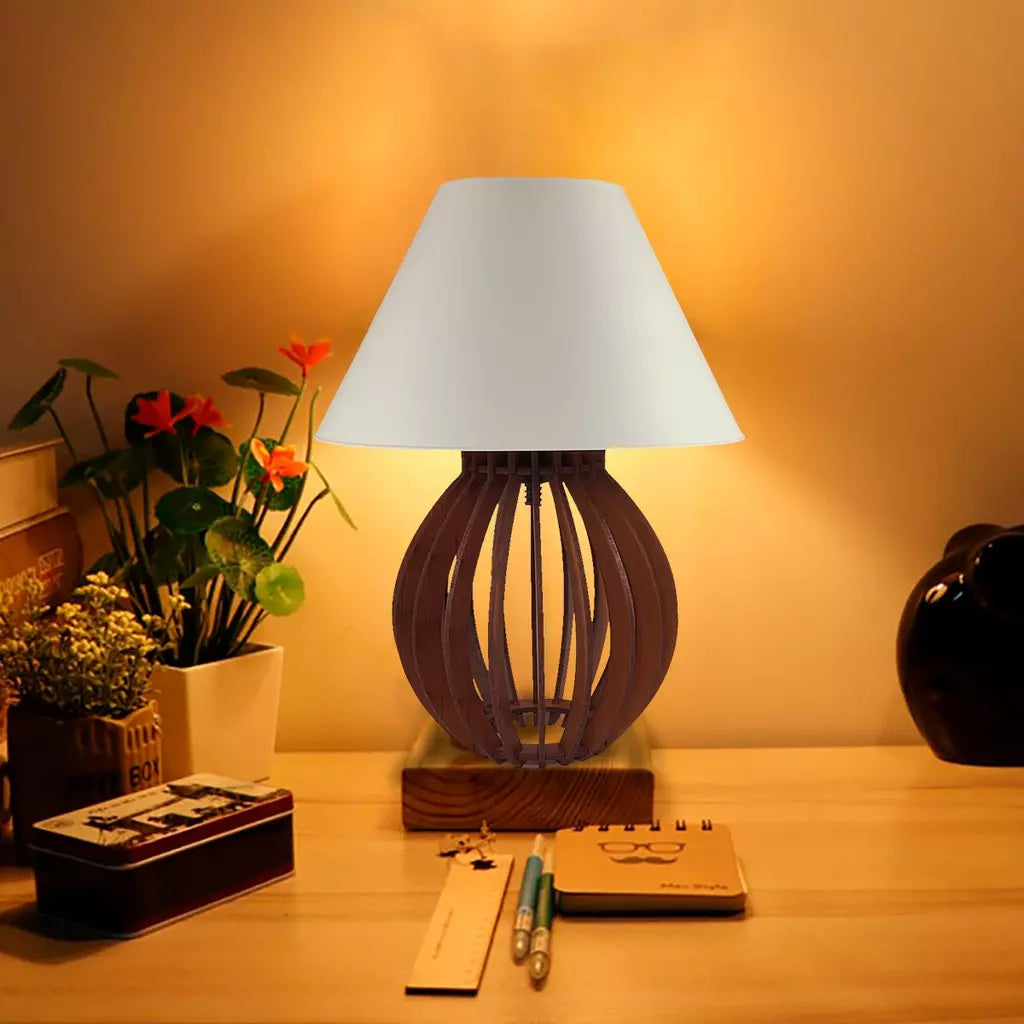 Kit 2 unidades Abajur La Finesse Cupula Branco - Luminária Para Decoração Quarto e Sala - Kaype Store