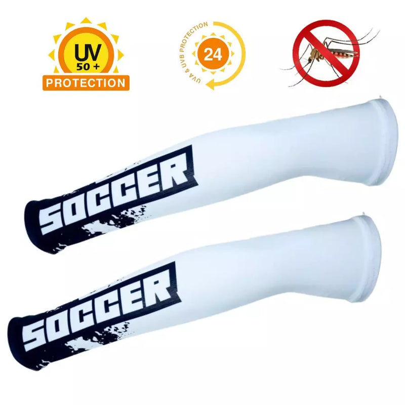 Par Manguito Manga Infantil Com Elástico Soccer Futebol - Kaype Store
