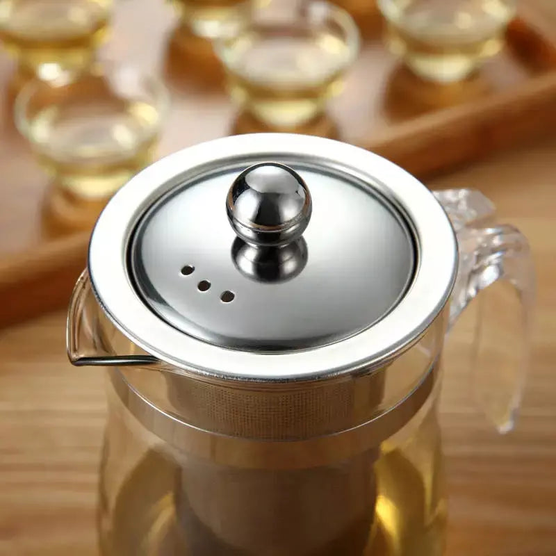 Chaleira de Chá em Vidro com Infusor 750ml: Elegância e Praticidade em Cada Xícara - Kaype Store