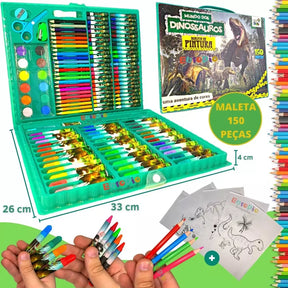 Maleta De Pintura Infantil Estojo 150 Peças Para Colorir - Kaype Store