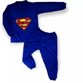 Pijama Infantil de Personagens com Manga Longa e Calça - Aldodão 30 Fios