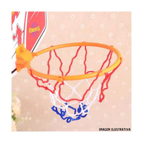Kit de Basquete Infantil - Bola + Rede + Cesta