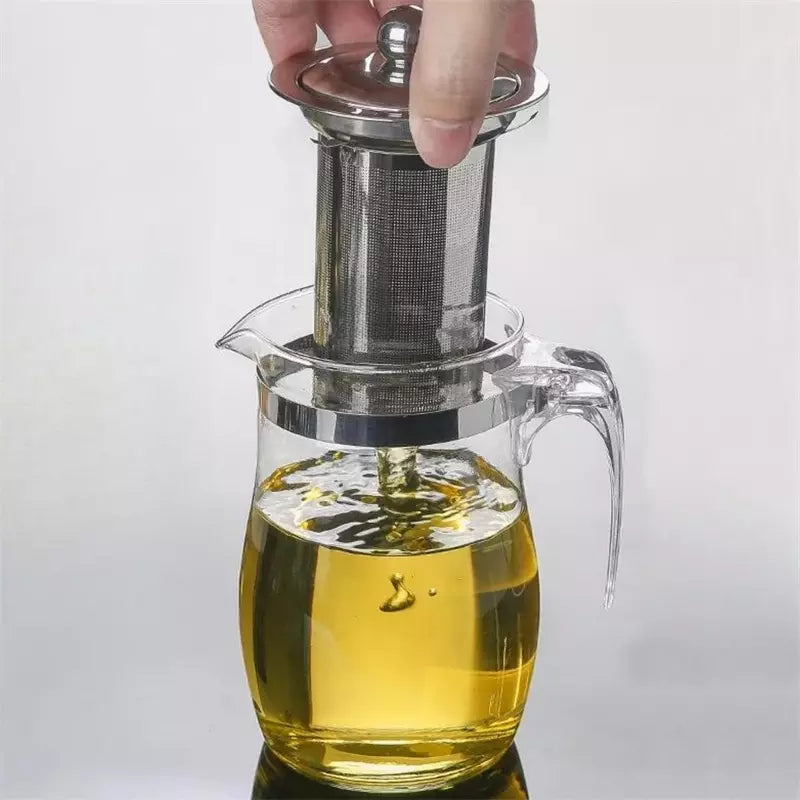 Chaleira de Chá em Vidro com Infusor 750ml: Elegância e Praticidade em Cada Xícara - Kaype Store