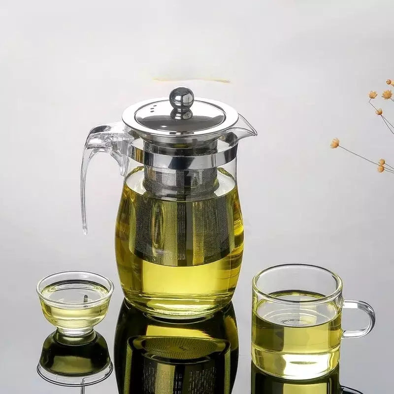 Chaleira de Chá em Vidro com Infusor 750ml: Elegância e Praticidade em Cada Xícara - Kaype Store