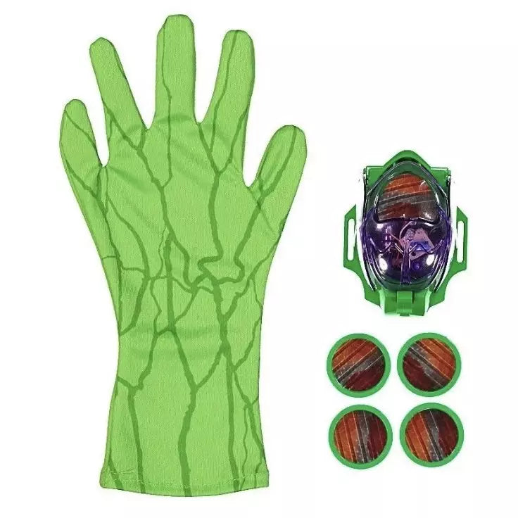 Luva Lança Discos do Homem Aranha e Hulk com Som e Luz  - Kaype Store