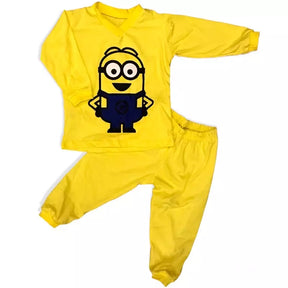 Pijama Infantil de Personagens com Manga Longa e Calça - Aldodão 30 Fios