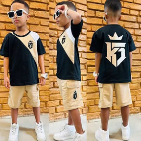 Conjunto Infantil Masculino Shorts e Camiseta: Estilo e Conforto para os Pequenos - Kaype Store