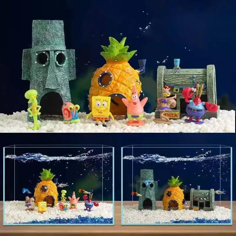 Casa Bob Esponja decoração para aquário Tanque De Peixe - Kaype Store