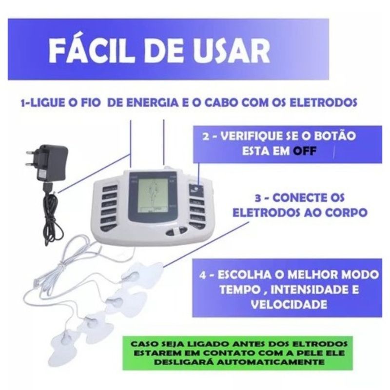 Aparelho de Fisioterapia Eletroestimulação - FisioMax | Kaype Store