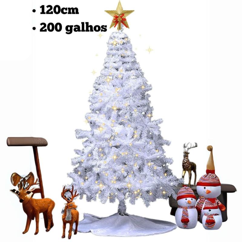 Arvore de Natal Branca 120cm - Kaype Store