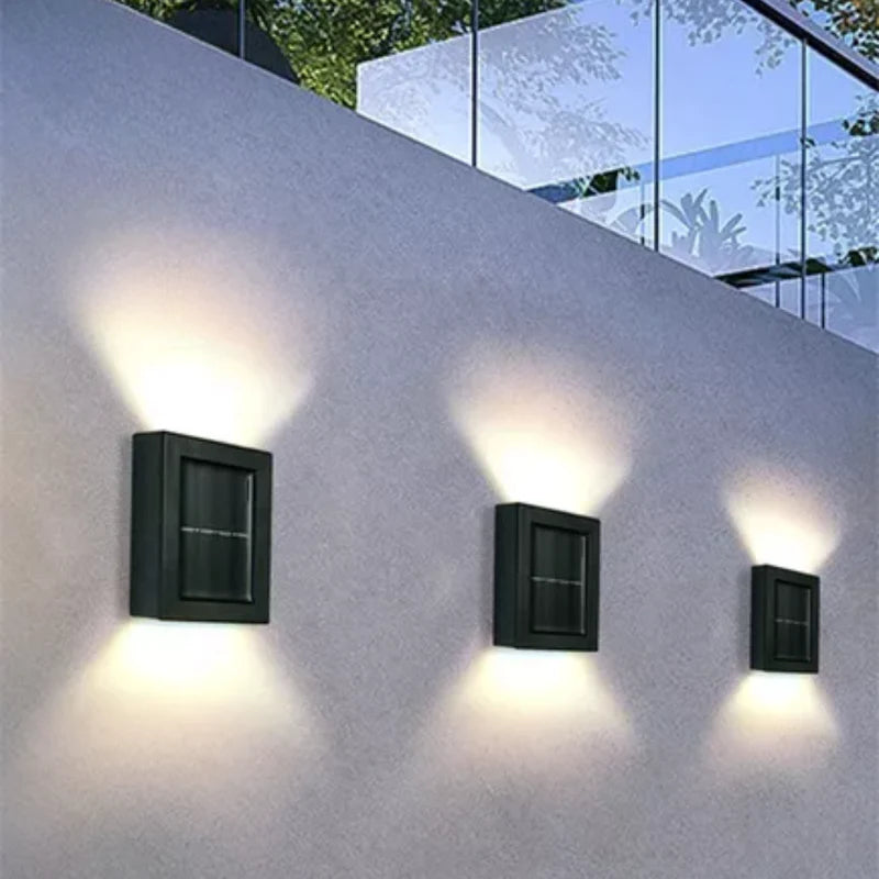 Kit Arandelas Solares Recarregáveis com Luz Solar