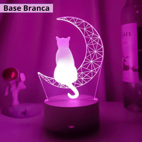 Luminária Gato na Lua