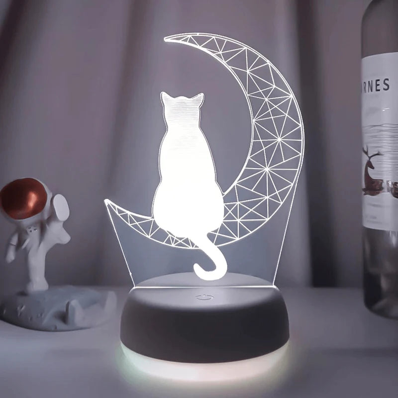 Luminária Gato na Lua