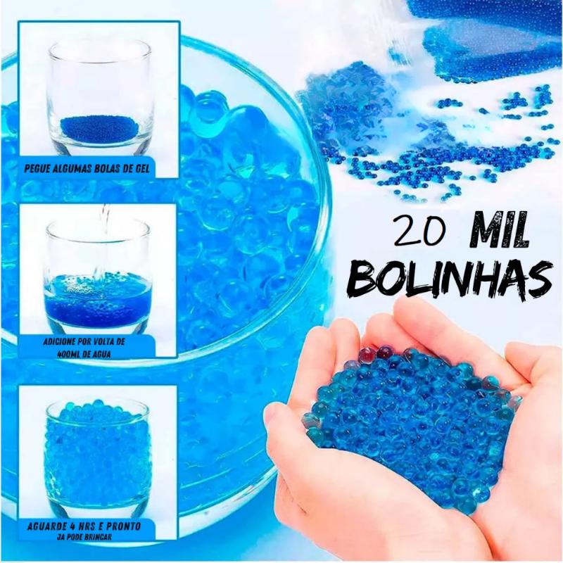 Bolinhas de Gel para Arminha de Gel de Brinquedo - 10 Mil Bolinhas - Kaype Store