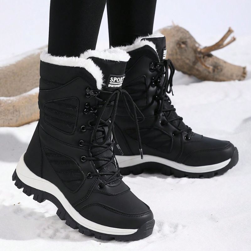 Bota de Neve Feminina Européia Forrada – Alta Qualidade - Kaype Store