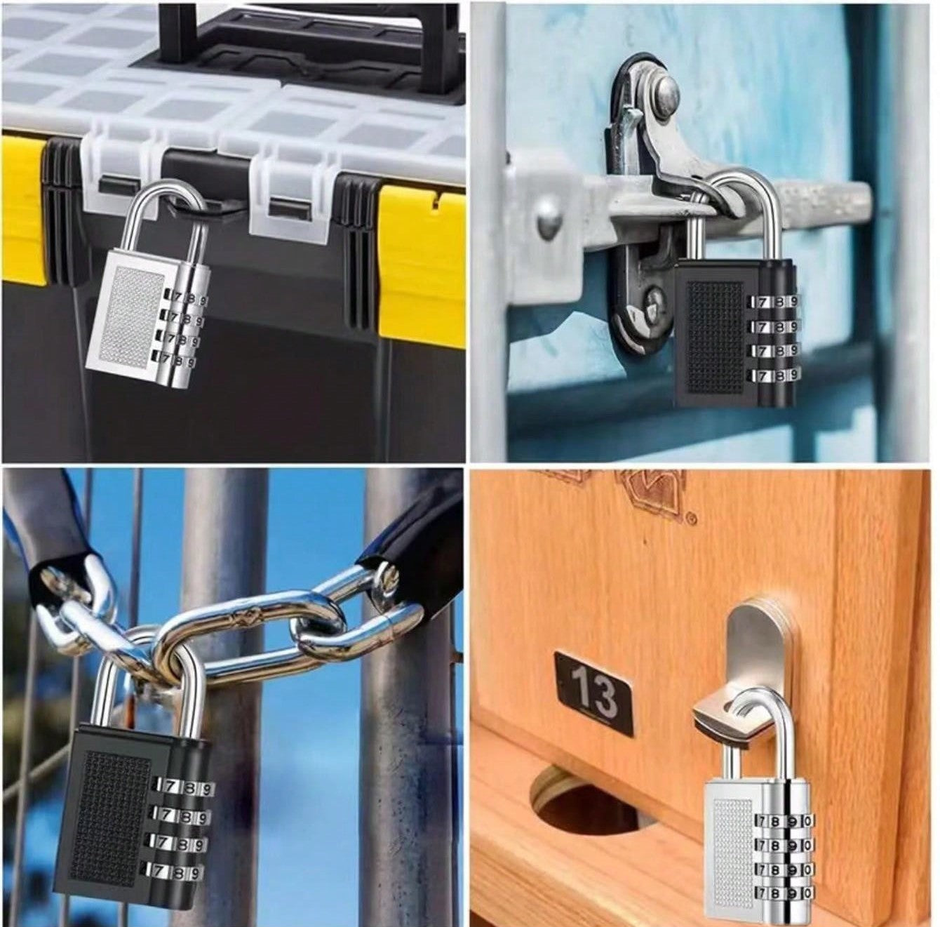 Cadeado com Senha para Armarios e Mala - A prova dágua - Kaype Store