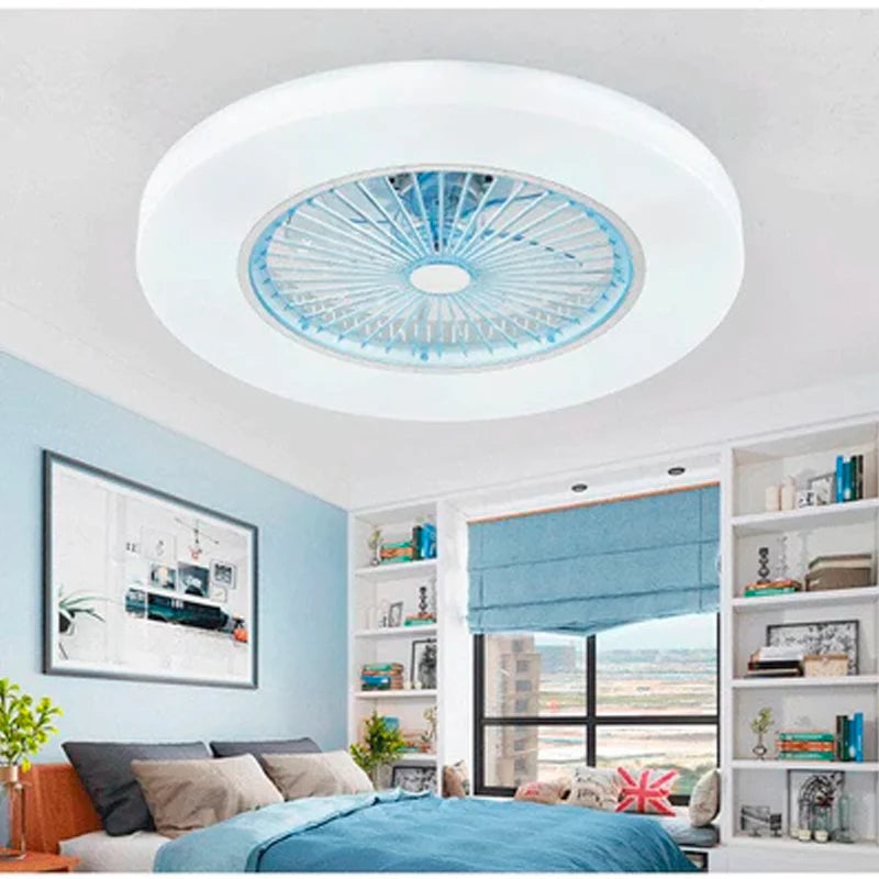 Luminária com Ventilador 2 em 1 com Controle Remoto - VentLuz Led - Kaype Store