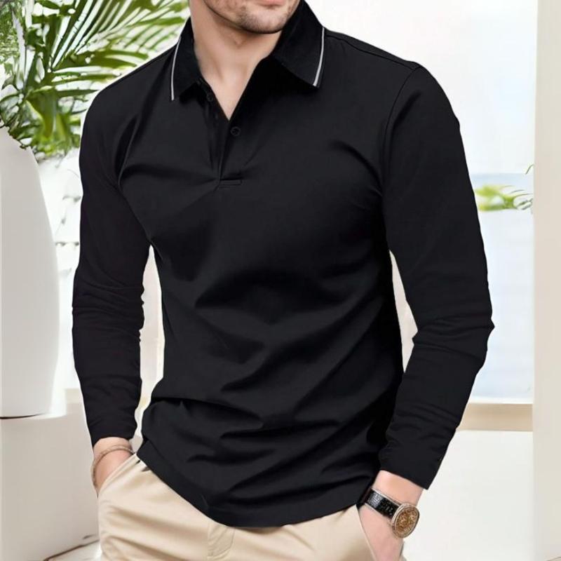 Camisa Polo Masculina de Manga Comprida Modelo Premium - Kaype Store