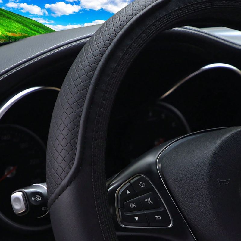 Capa De Couro Para Volante De Carro Em Relevo 3D - Kaype Store