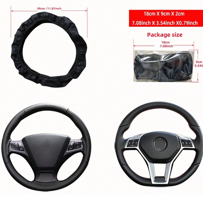 Capa De Couro Para Volante De Carro Em Relevo 3D - Kaype Store