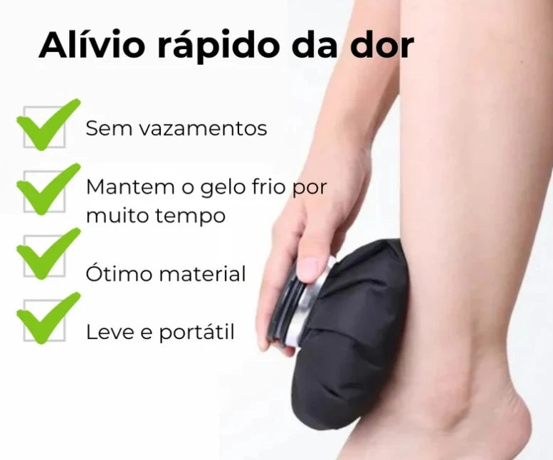 Bolsa de Gelo Reutilizável Modelo Versátil - Leve Bandagem Grátis - Kaype Store