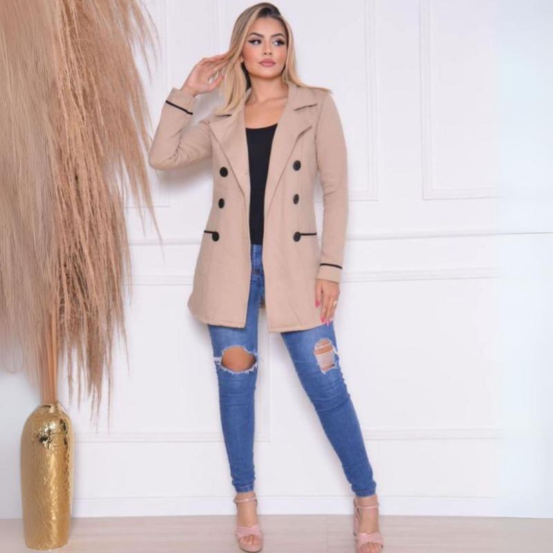 Casaco Sobretudo Moletom Feminino de Inverno - Kaype Store